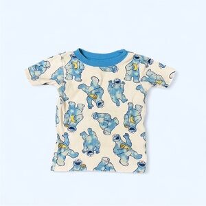 Sesame Street Short Sleeve Tee with Cookie Monster Print